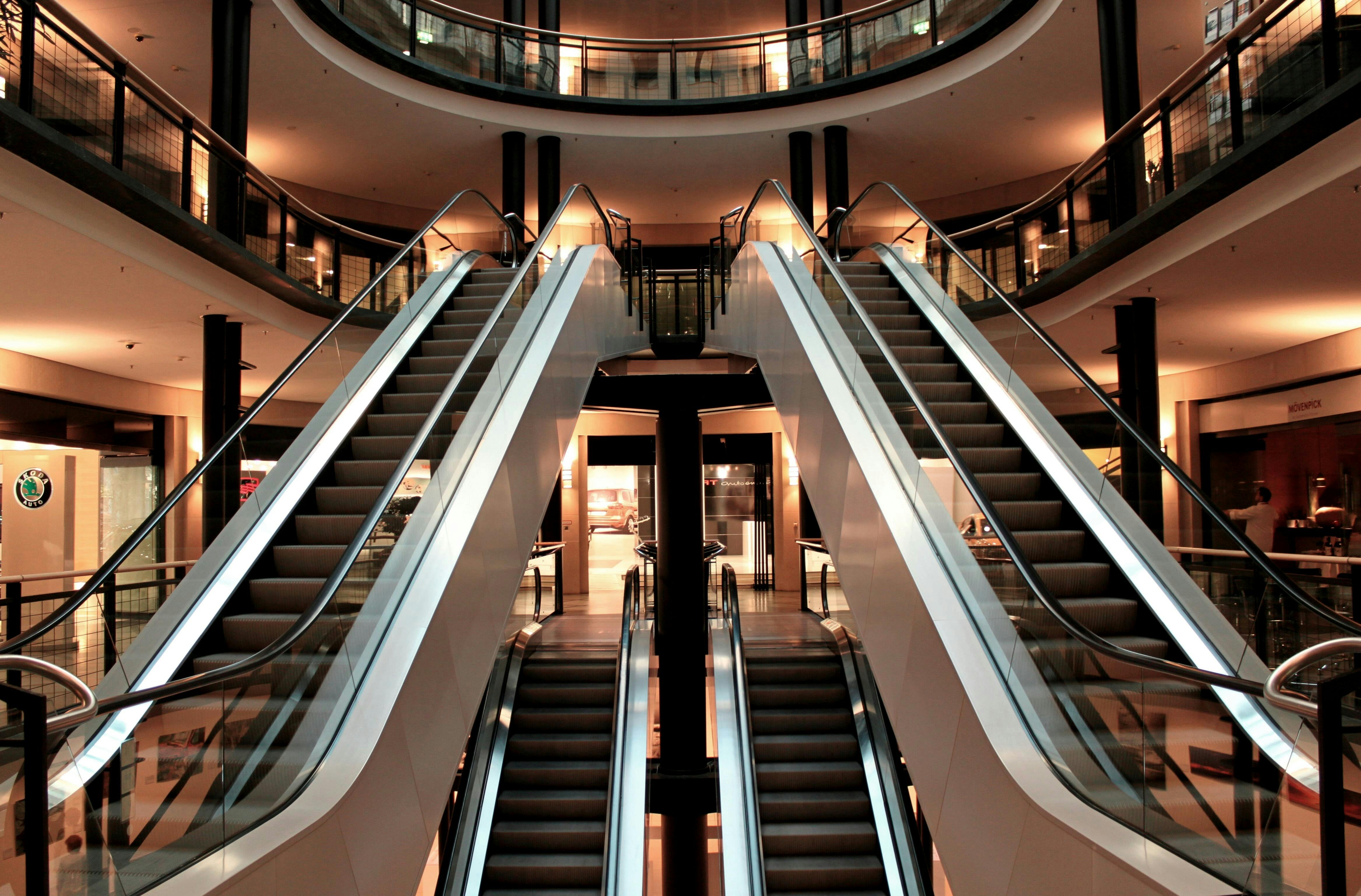 Commercial mall interior